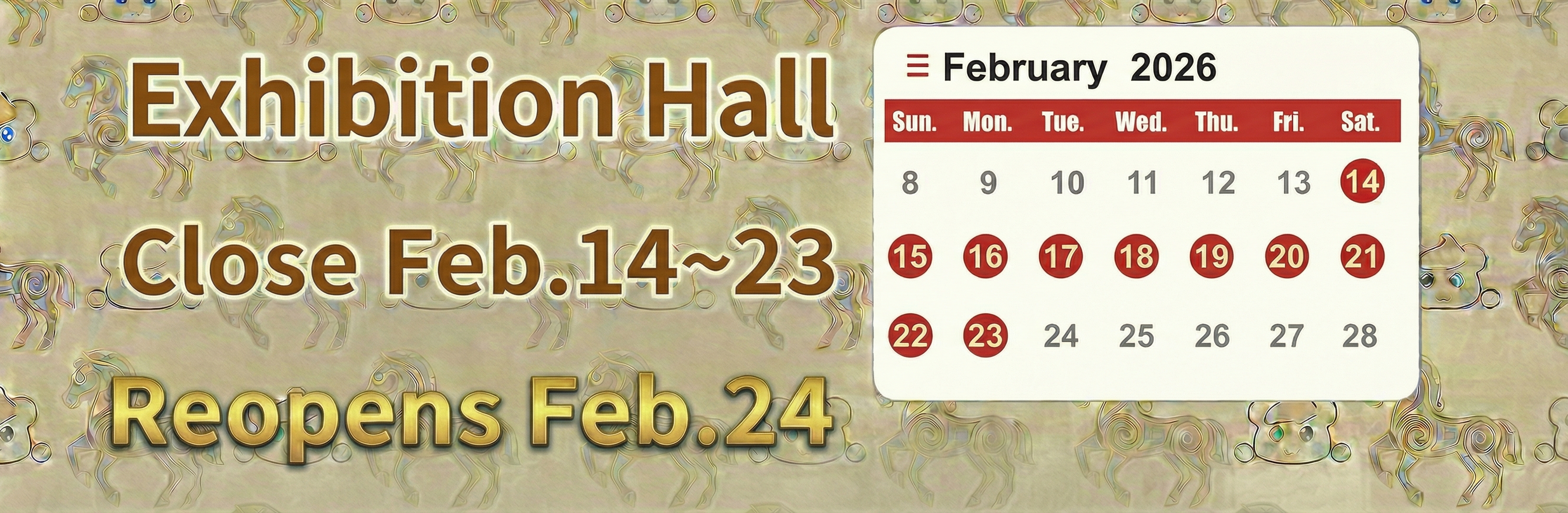 Close on Chinese New Year Holiday